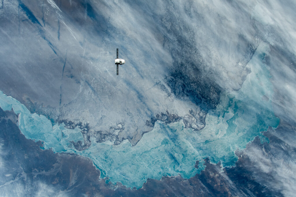 Breathtaking Earth from Space Wallpaper: Stunning Blue Atmosphere