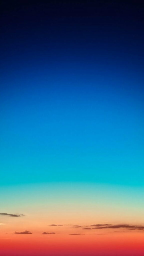 Breathtaking Gradient Sunset HD Wallpaper: Blue & Orange Sky Background