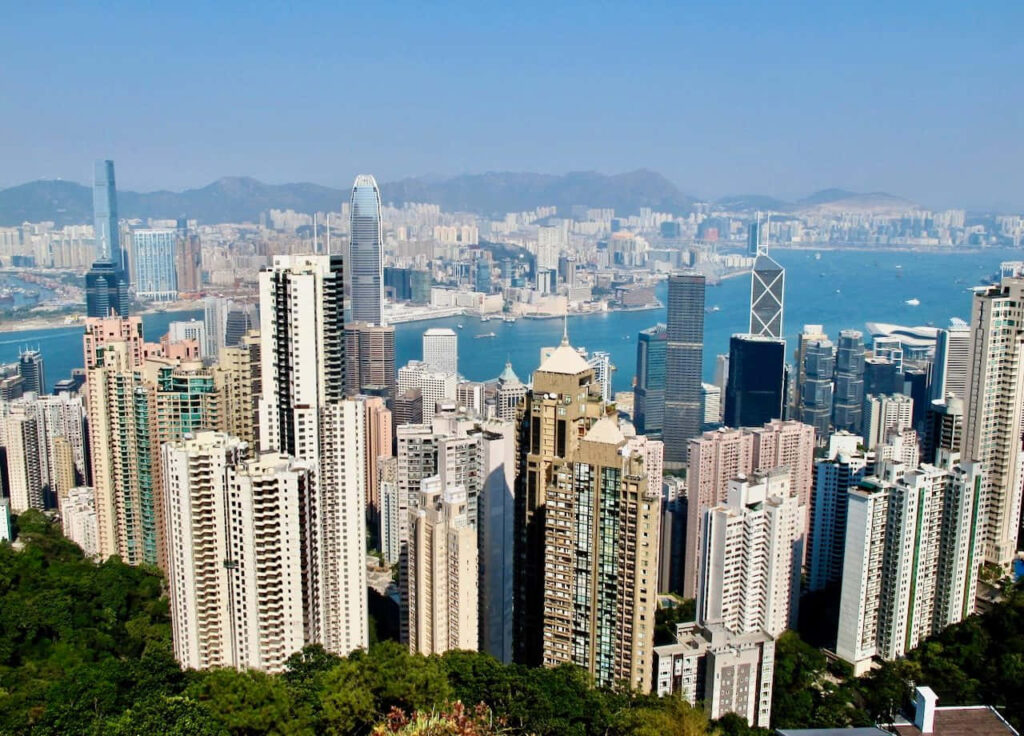 Breathtaking Hong Kong Skyline: Iconic High-Rises & Vibrant Harbor Wallpaper