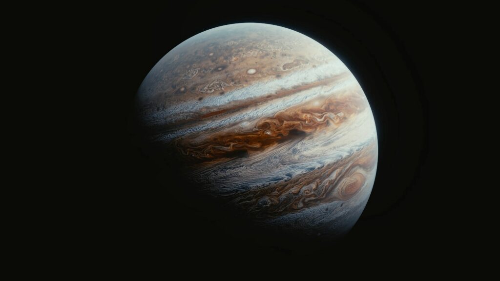 Breathtaking Jupiter-Like Planet Wallpaper: Mesmerizing Space View