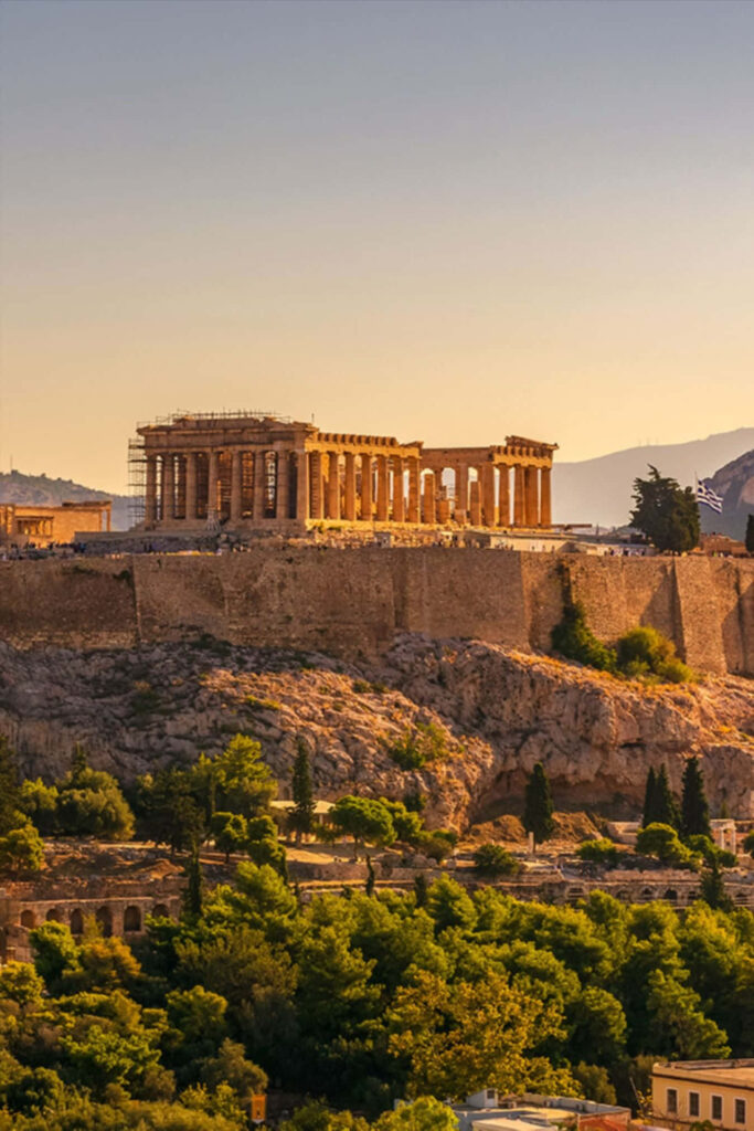 Breathtaking Parthenon View: Acropolis, Athens - Wallpaper Background