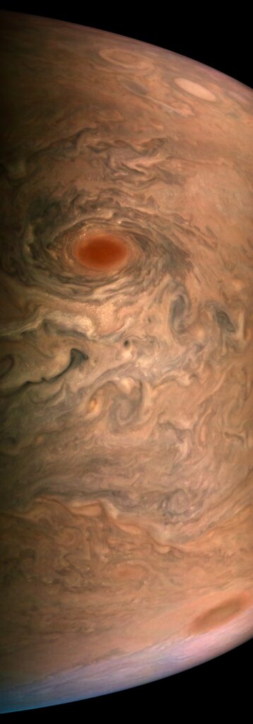 Breathtaking Planet Wallpaper: Swirling Patterns & Red Storm Beauty
