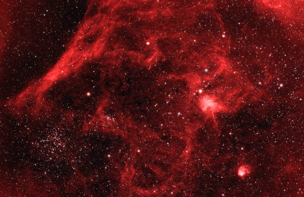 Breathtaking Red Nebula Wallpaper: Cosmic Stellar Background