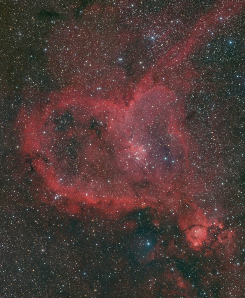 Breathtaking Red Nebula Wallpaper - Ethereal Cosmic Background