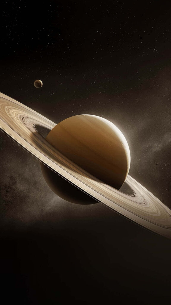 Breathtaking Saturn Wallpaper: Majestic Rings in Outer Space