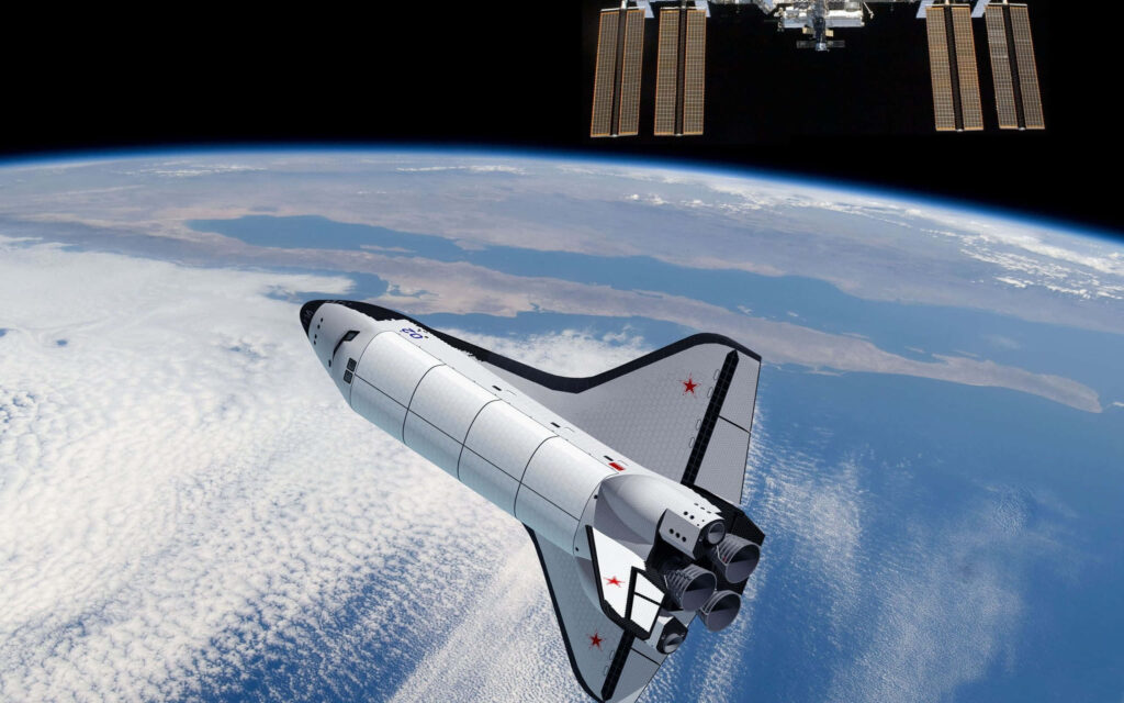 Stunning Space Shuttle Wallpaper: Explore Earth's Atmosphere & ISS