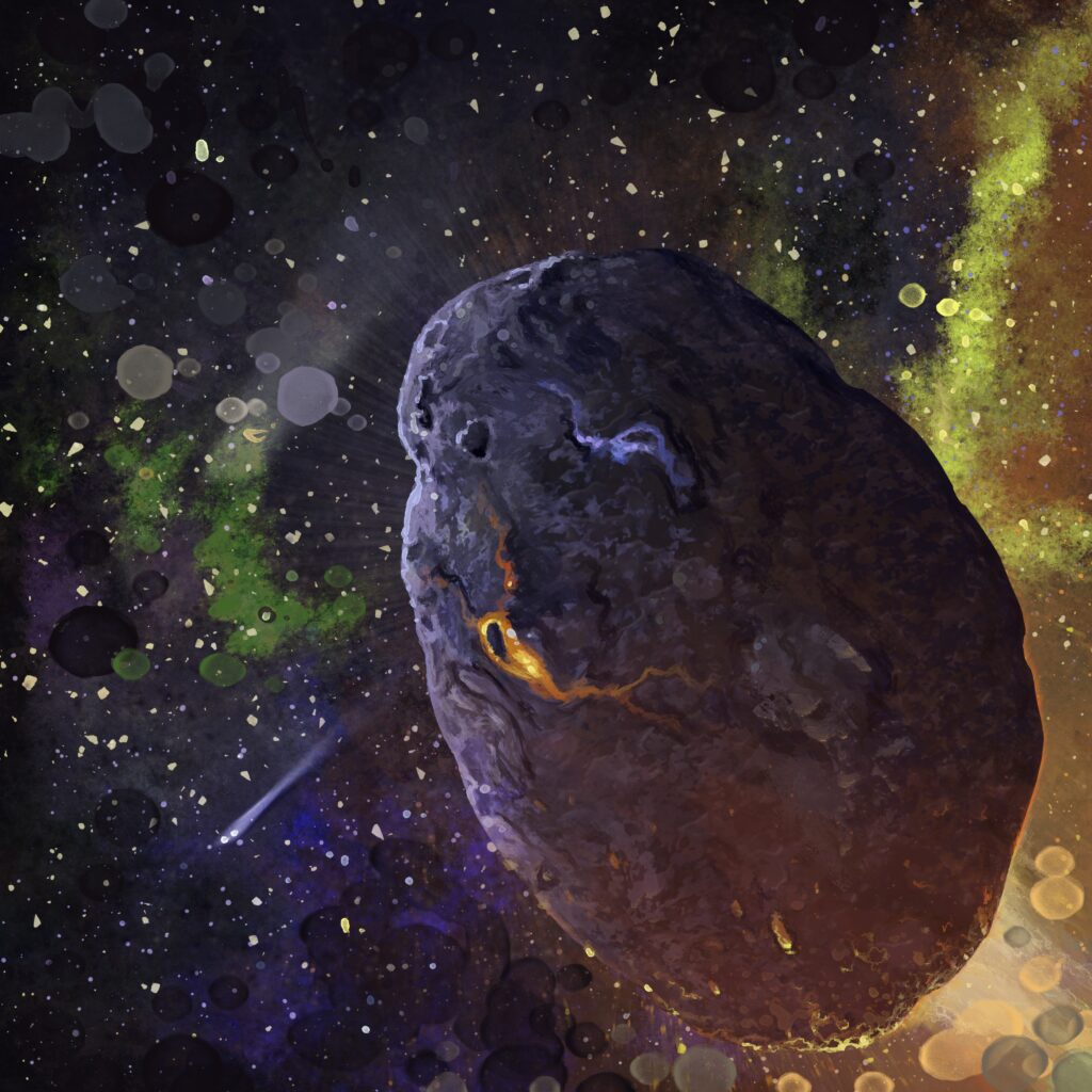 Breathtaking Meteorite Wallpaper: Cosmic Beauty & Vibrant Colors