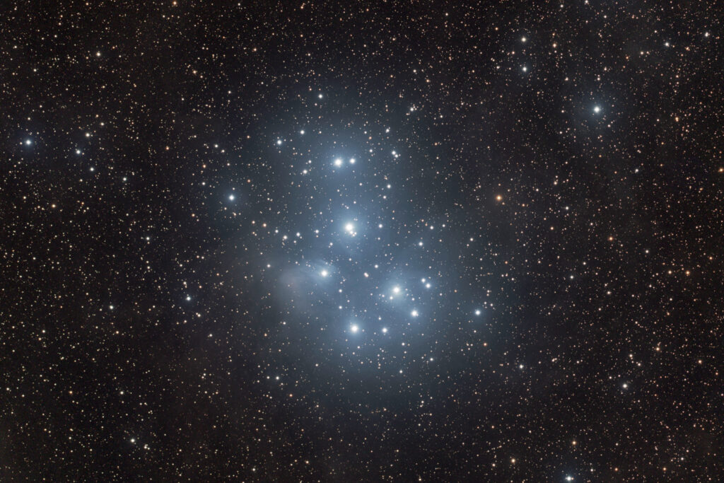 Stunning Star Cluster Wallpaper with Glowing Nebula Background