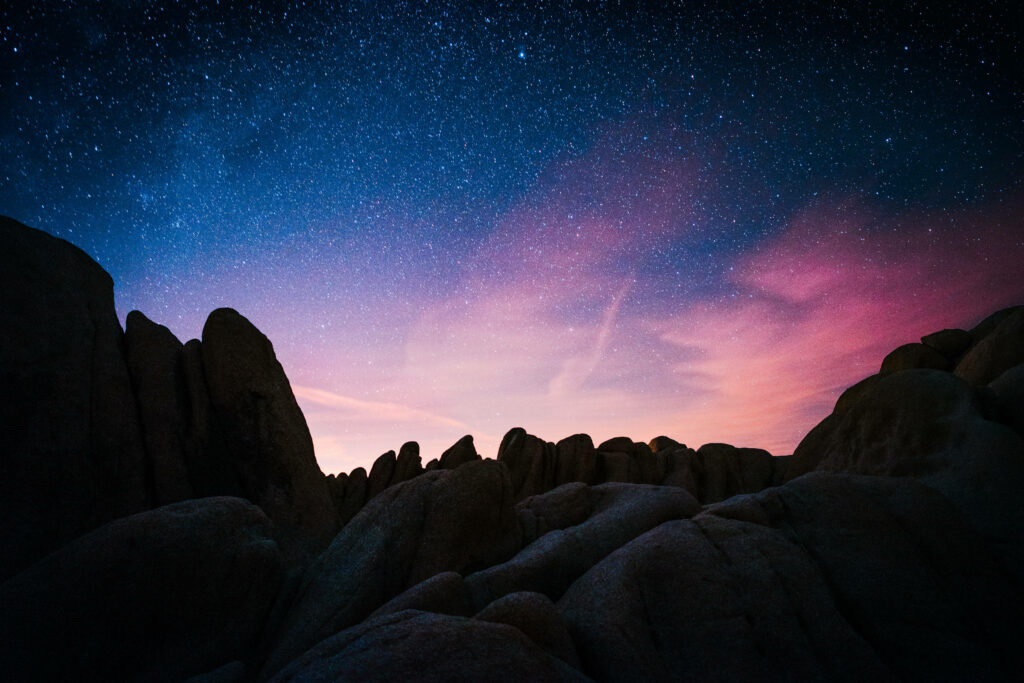 Stunning Starry Night Landscape Wallpaper for Galaxy S10 Plus