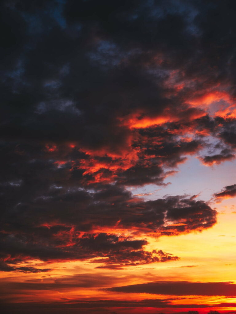 Breathtaking Sunset Landscape HD Wallpaper: Vibrant Serenity