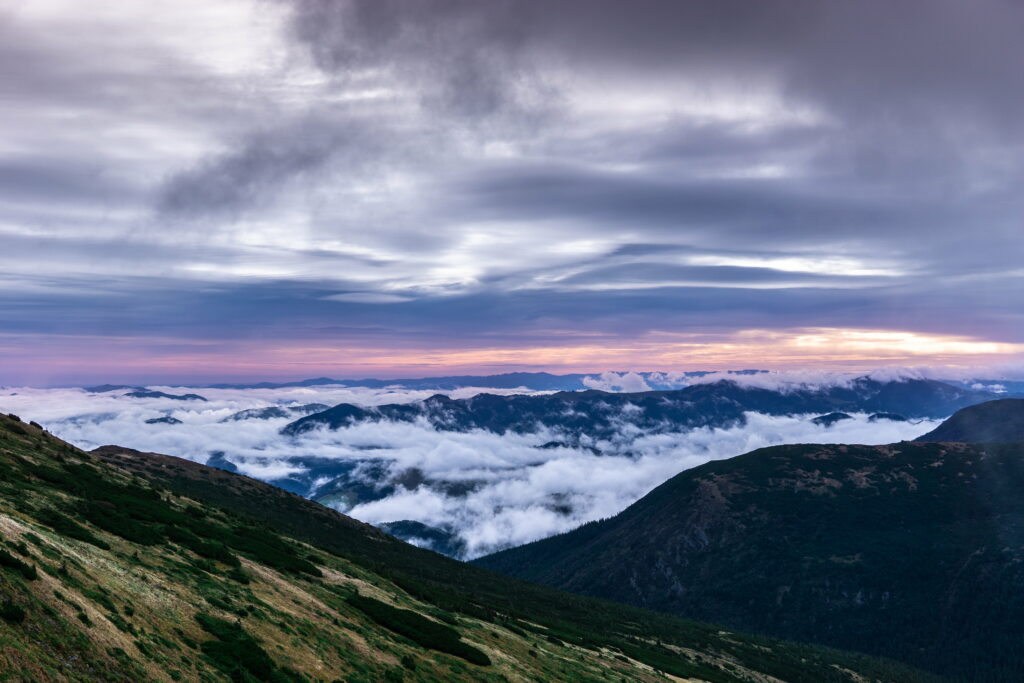 Stunning Sunset Mountain Landscape HD Wallpaper for Your Background