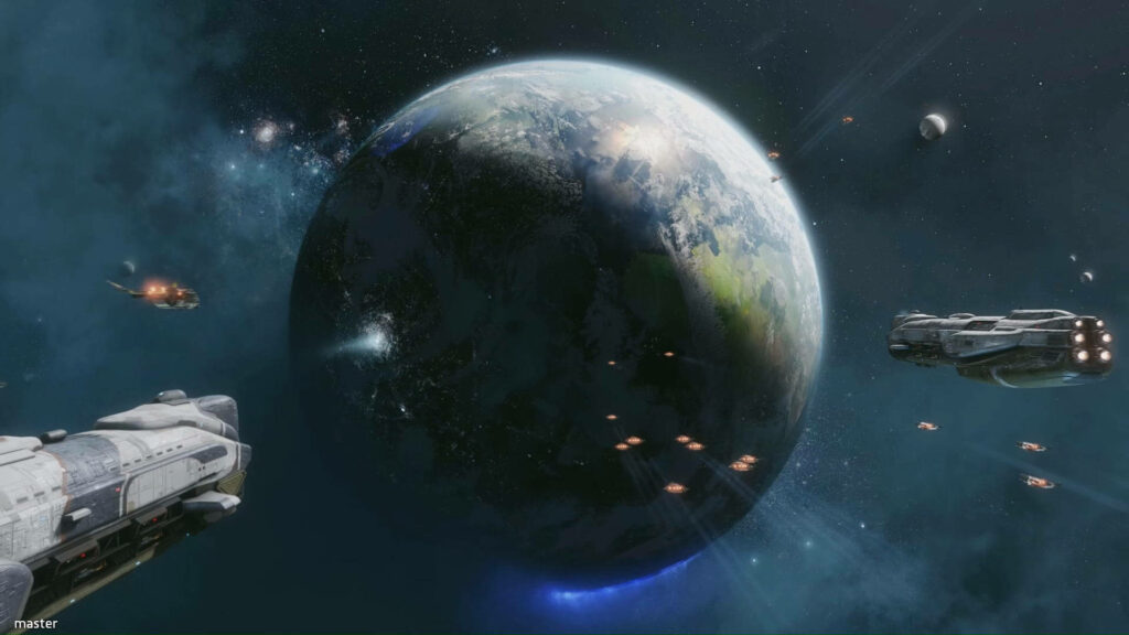 Stunning Titanfall Wallpaper: Vibrant Planet & Cosmic Space Travel