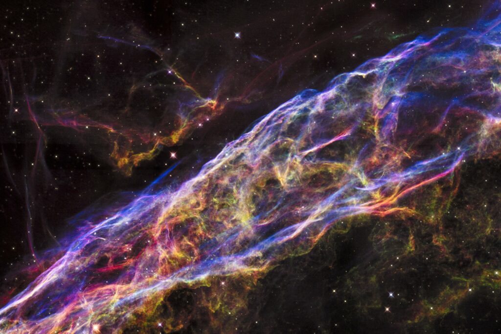 Breathtaking Veil Nebula Wallpaper: Ethereal Space Background