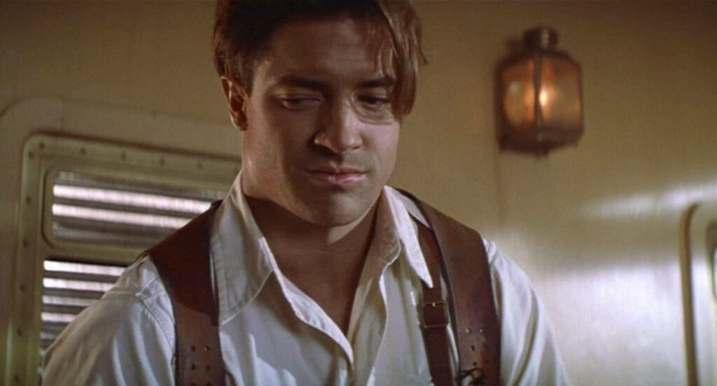 Brendan Fraser in Inkheart 2008 fantasy movie scene warm lighting detailed costume wallpaper