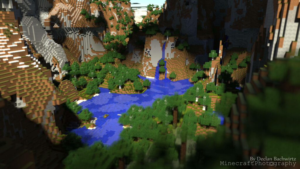 Brick-built Bliss: Exquisite 4k Minecraft Snapshot Reveals a Covert Eden Wallpaper
