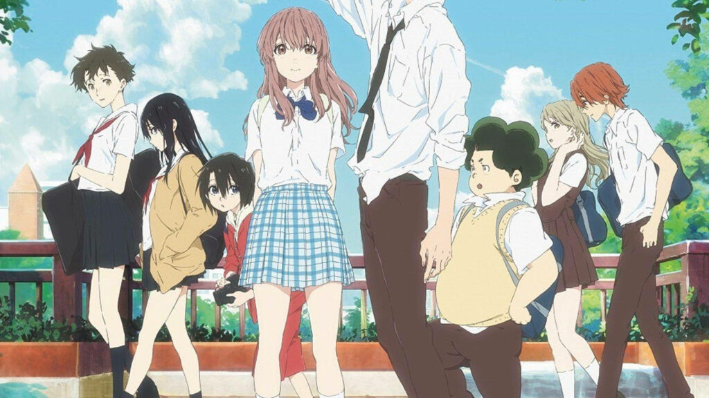 Capturing the Heart: A Visual Tribute to the Powerful Bonds Formed in A Silent Voice Wallpaper