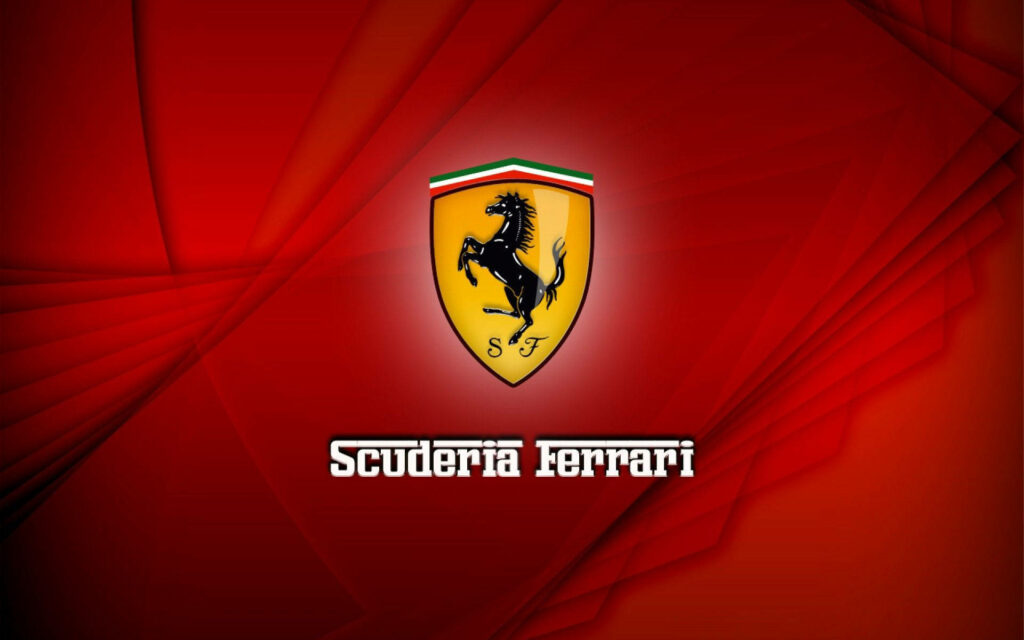 Ferrari's Vibrant Emblem: Revving Up the Formula One Racing Scene Wallpaper