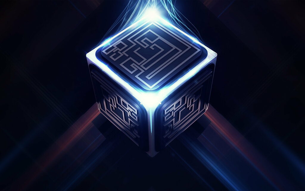 Luminous Art: A Captivating HD Wallpaper of Creative Light Graphics