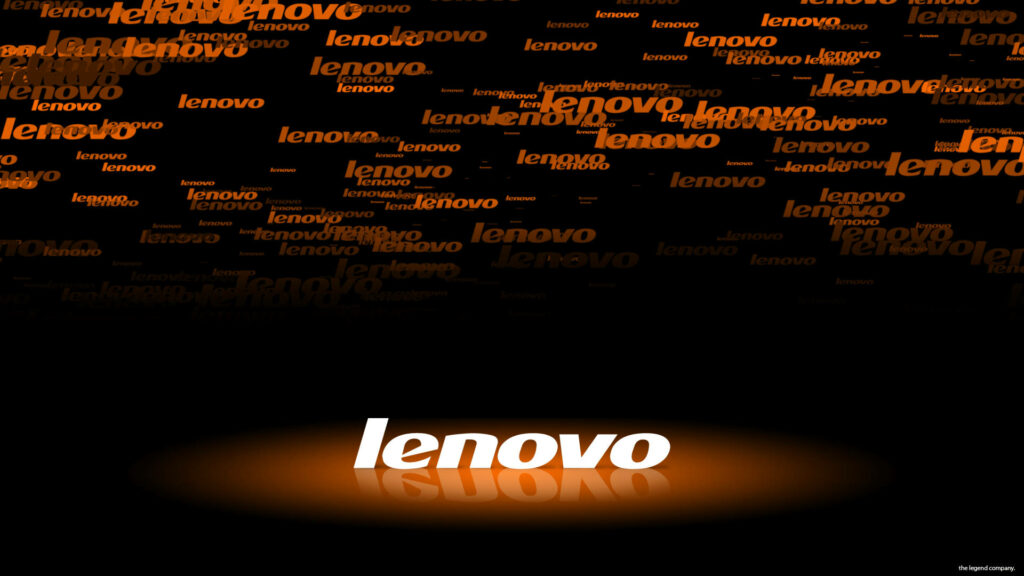 The Vibrant Orange Texts: Lenovo's Stunning Official Wallpaper