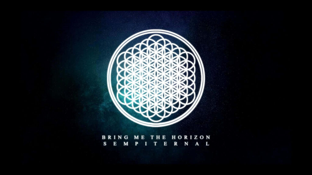 Bring Me The Horizon Sempiternal album flower of life symbol cosmic textured wallpaper background