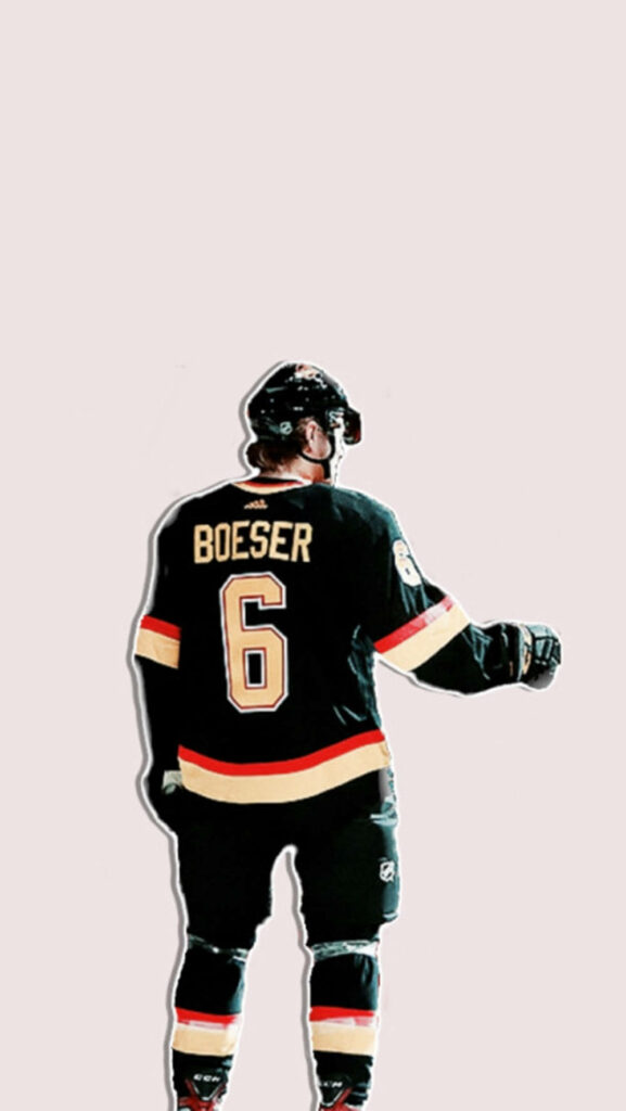 Brock Boeser: The Ice Warrior of Vancouver Canucks - Epic Mobile Wallpaper!