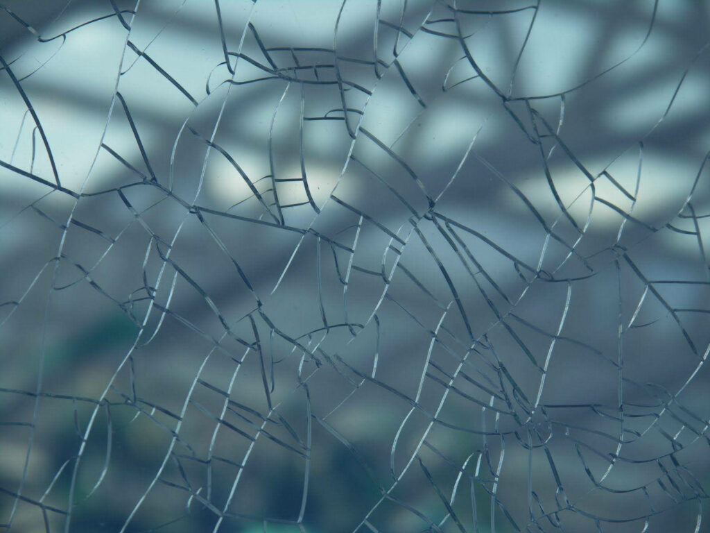 Geometric Abstractions: A Cracked Computer Screen Wallpaper