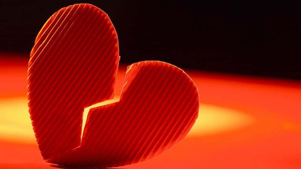 Heartbreak Wallpaper: Striking Red Textures Symbolizing Love
