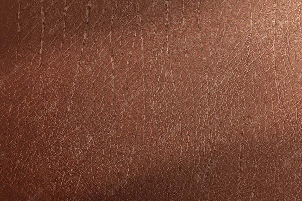 Brown Leather Texture Close-Up: Sophisticated Grain Patterns Wallpaper