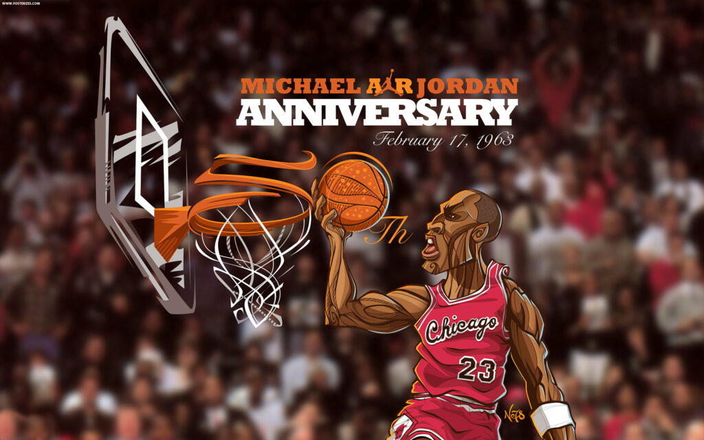 Michael Jordan Slam Dunk Wallpaper: February 17, 1963 Anniversary Tribute