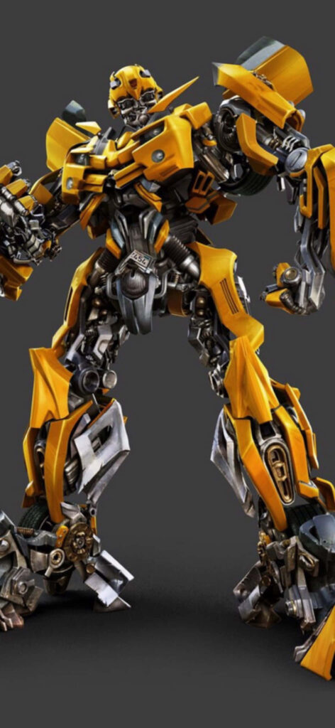 Bumblebee Transformer vivid yellow mechanical design inspired by Fast and Furious action wallpaper