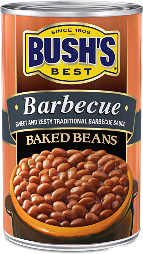 Vibrant Wallpaper of Bush's Best Barbecue Baked Beans Can Design