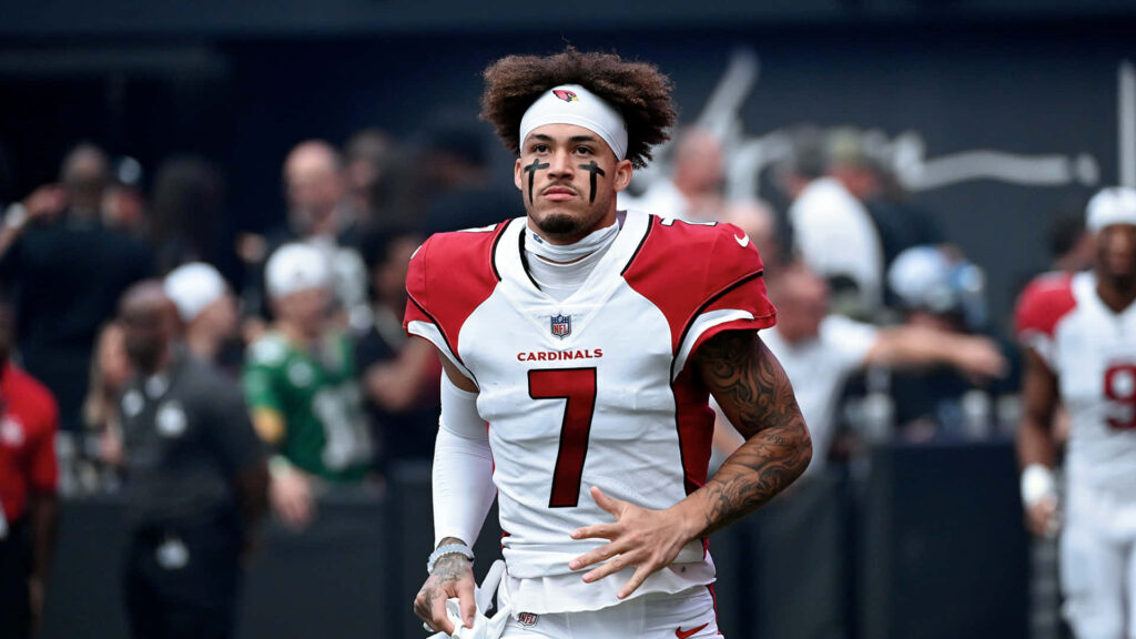 Byron Murphy Arizona Cardinals in action on football field showing focus and intensity wallpaper