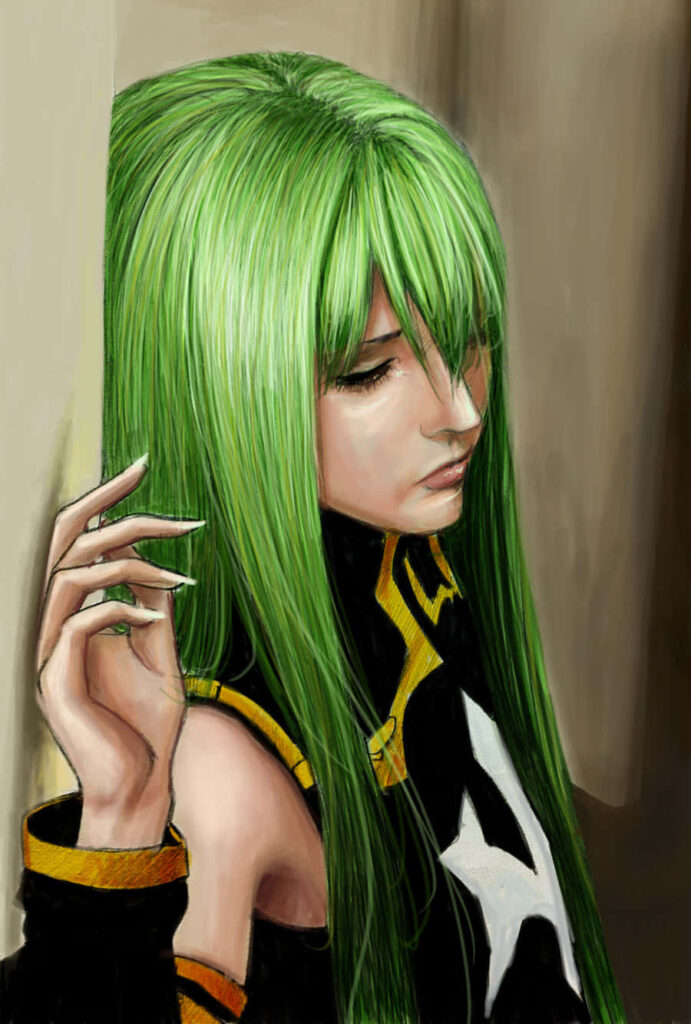 Stunning C.C. Wallpaper: Iconic Code Geass Character Design