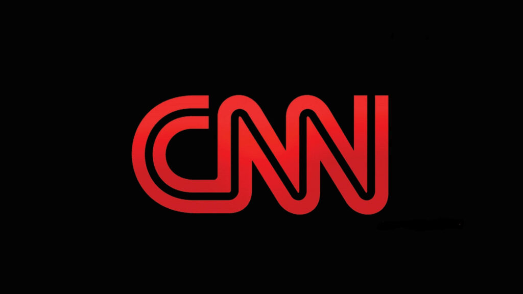 CNN Brand Identity Shining Against a Sleek Black Canvas Wallpaper