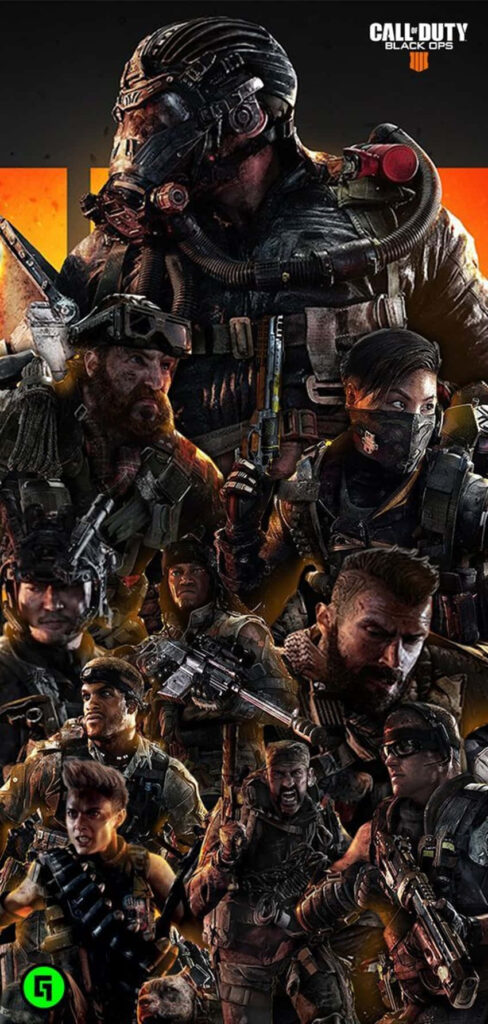 Call of Duty: Black Ops 4 - All Stars Unleashed on a Dynamic Mobile Canvas Wallpaper
