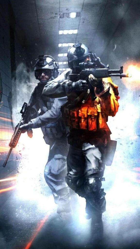 CS:GO Commandos in Intense Battle Formation - iPhone Wallpaper
