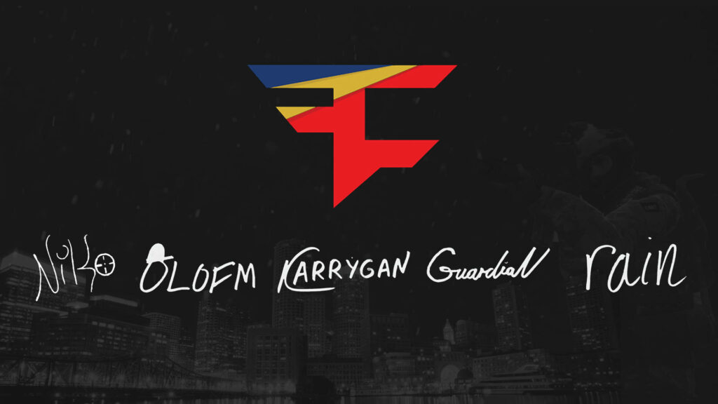 The Legendary Faze Clan Logo Takes Center Stage on CSGO Wallpaper