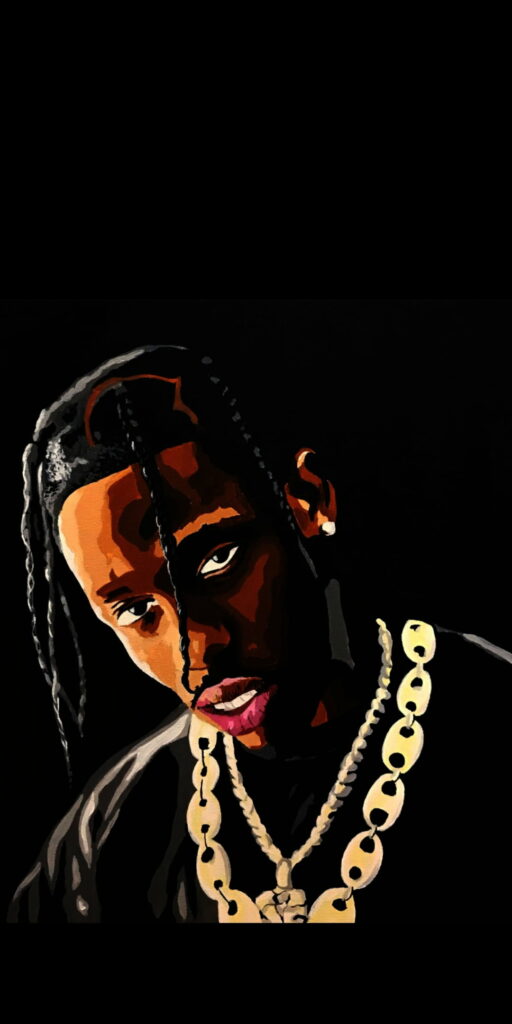 Cactus Jack in HD: Travis Scott Unleashes Hip Hop Rap Vibes on your Phone Wallpaper