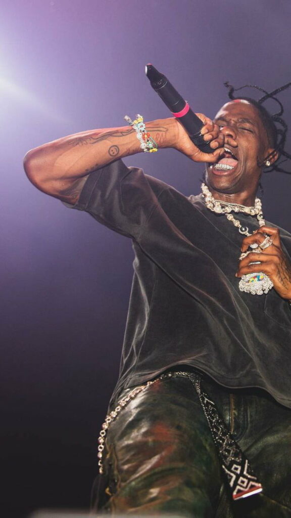 Travis Scott's Cactus Jack: Vibrant Rap Wallpaper for HD Phone Background