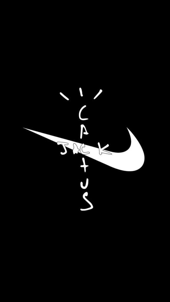Cactus Jack x Nike Fusion: Travis Scott's Intriguing Logo Wallpaper with Inverted Swoosh