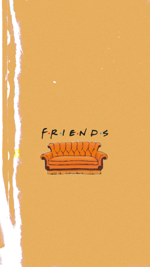 Cafe Central: Friends' Sitcom Vibes Illuminating a Sunny Wallpaper for Your iPhone!