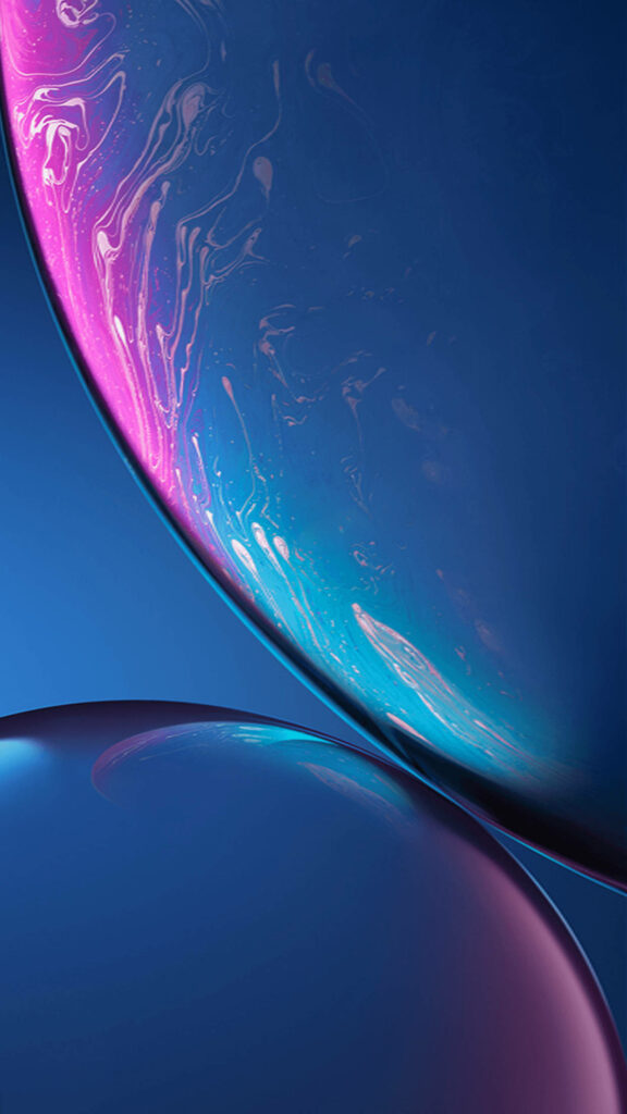 Calming Blue & Pink Abstract Wallpaper for Sleek iPhone Displays
