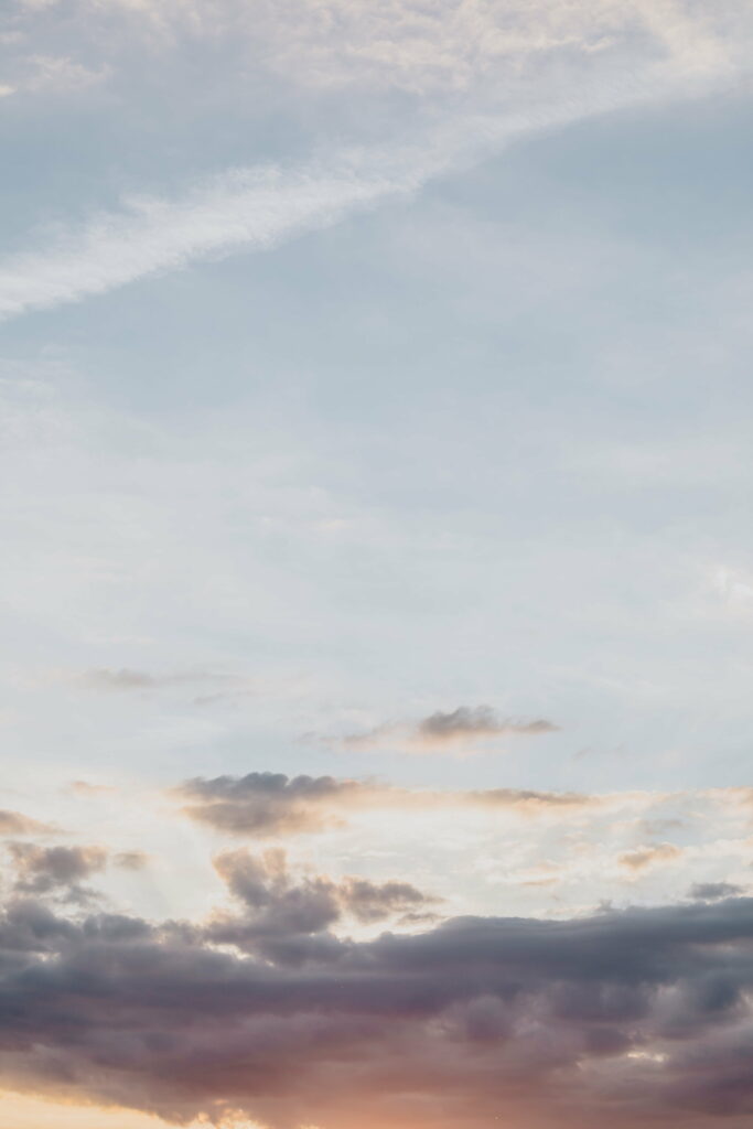 Serene Blue Sky & White Clouds HD Wallpaper for Phone Background