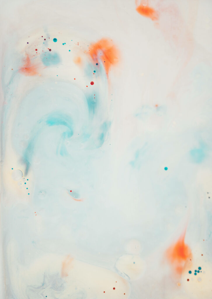 Calming 4K Abstract Wallpaper: Soft Marble Design with Pastel Blues