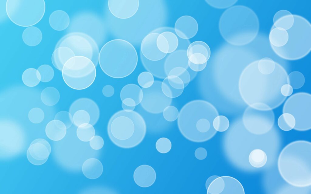 Calming Abstract Wallpaper with Translucent Circles on Blue Gradient