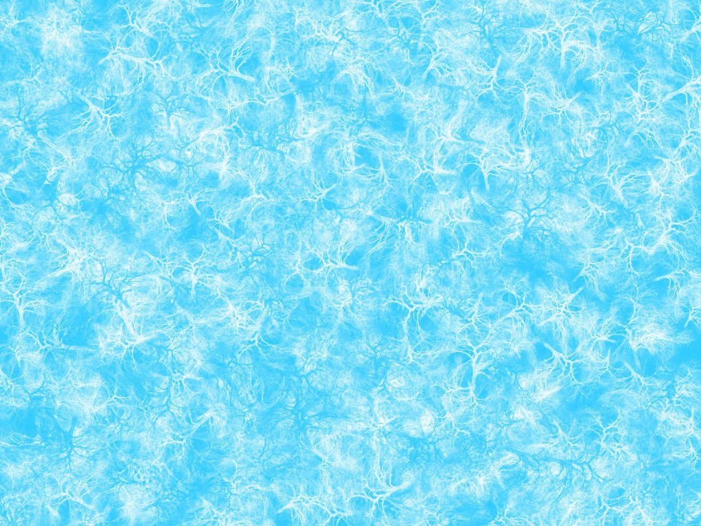 Calming abstract wallpaper with fluffy white lace pattern on vibrant cyan background serene texture