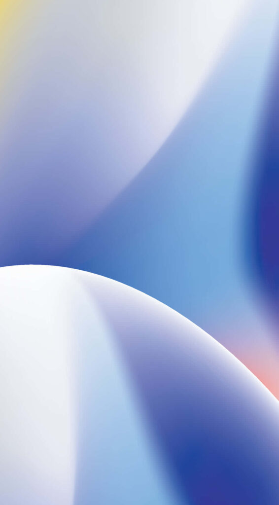 Calming Blue Gradient Wallpaper: Soft Curves & Light Transitions