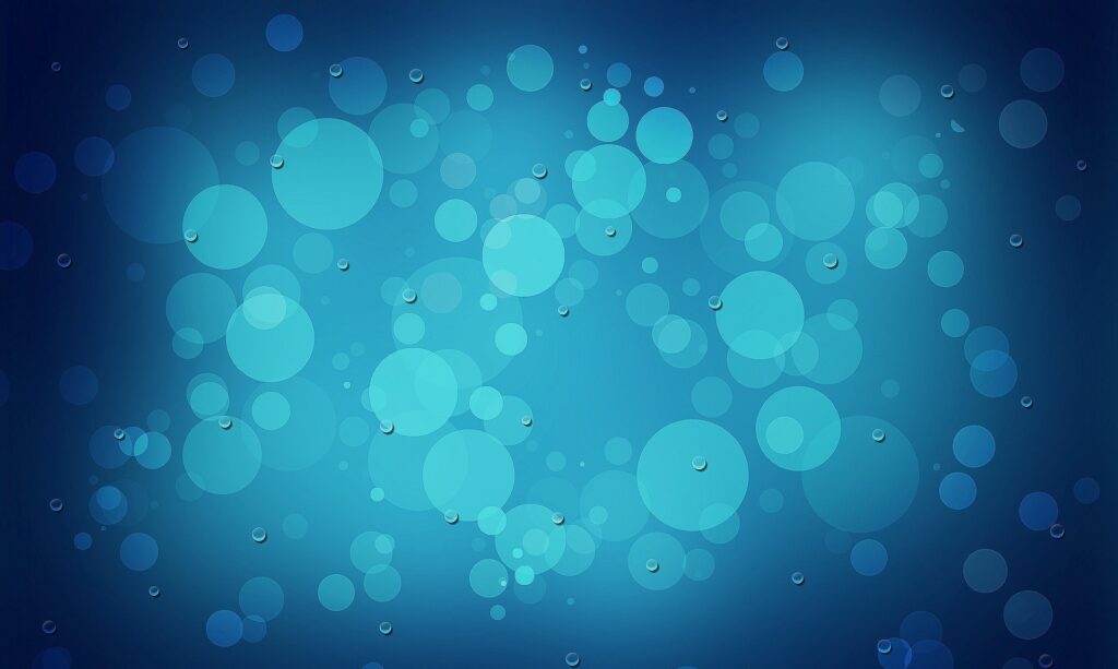 Calming Blue Gradient Wallpaper with Overlapping Transparent Circles