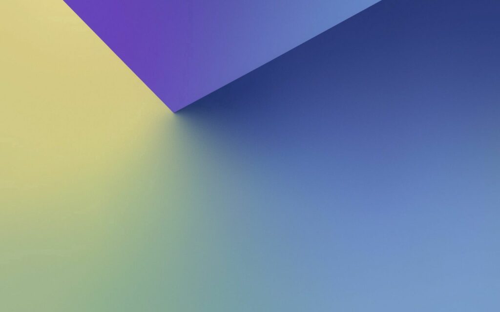 Calming Abstract Geometric Wallpaper - Yellow to Blue Gradient