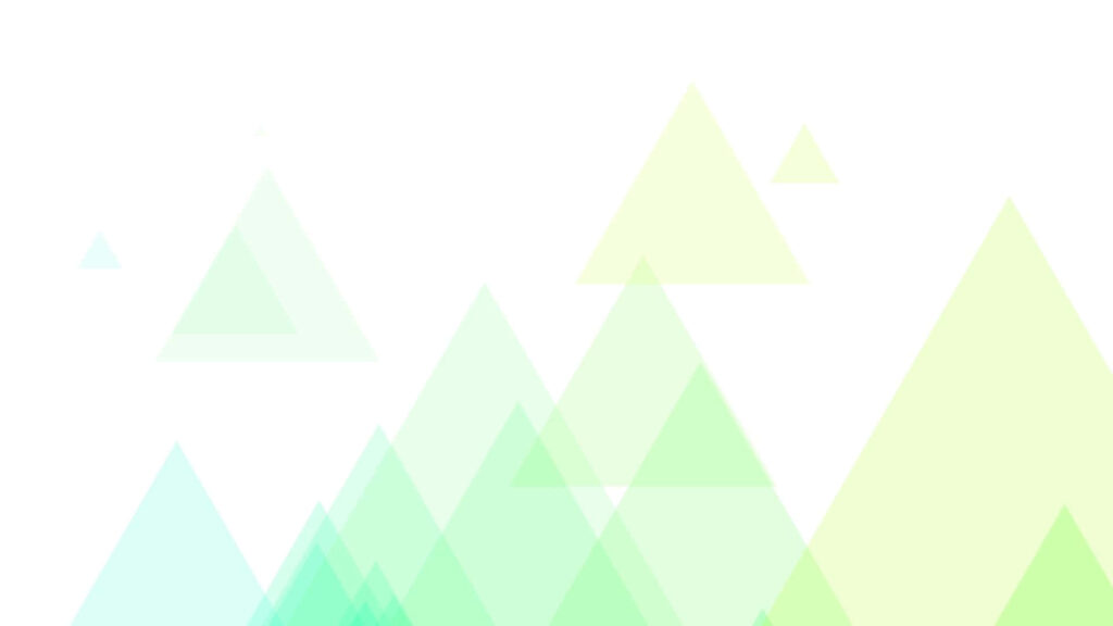 Calming Minimalist Wallpaper: Translucent Green & Yellow Triangles